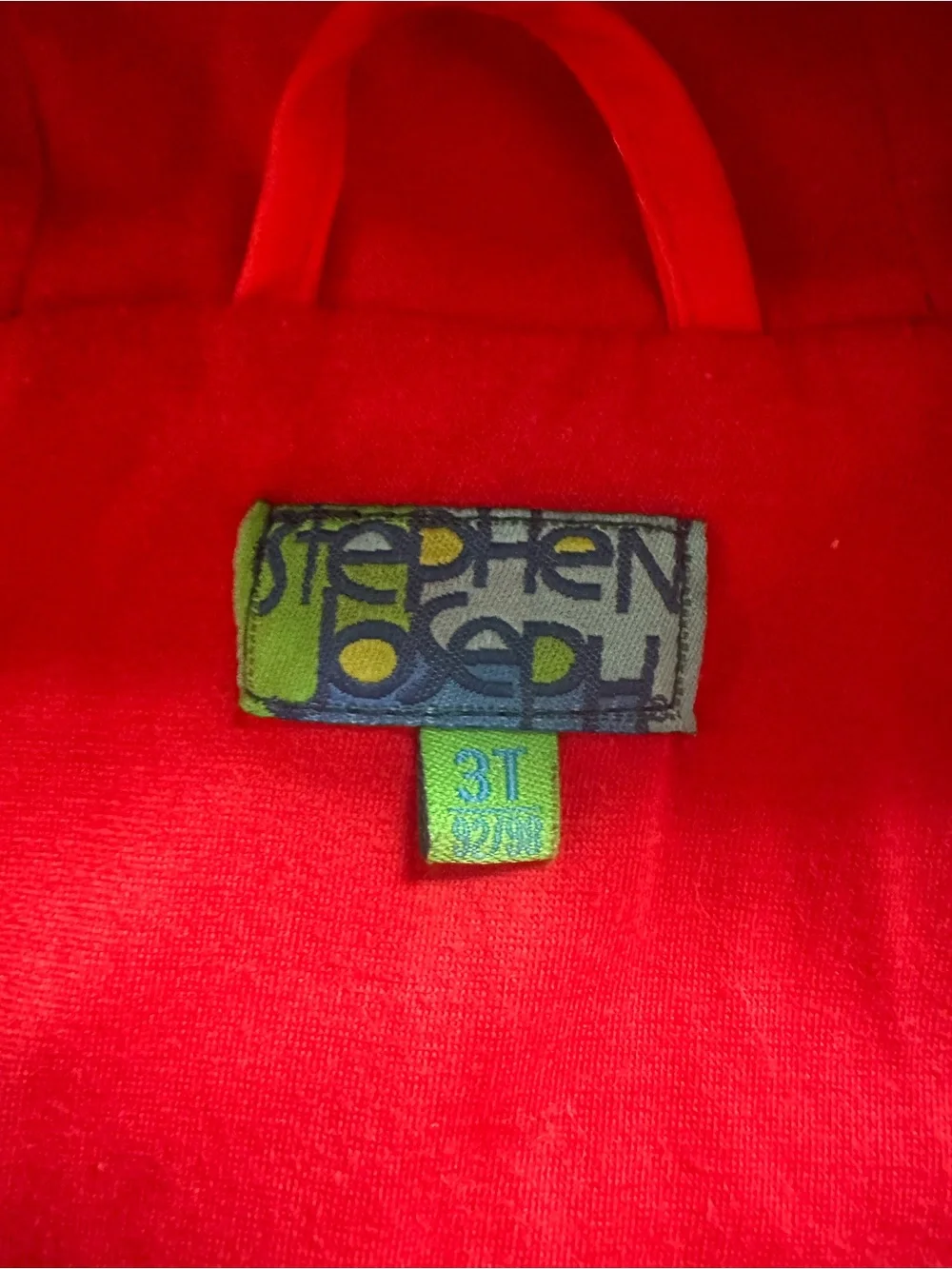 Stephen Joseph kids firefighter rain jacket Size 3T